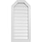 Ekena Millwork Octagonal Top Surface Mount PVC Gable Vent w/ 2"W x 1-1/2"P Brickmould Frame, 16"W x 34"H GVPOT16X3402SF - alternate 1
